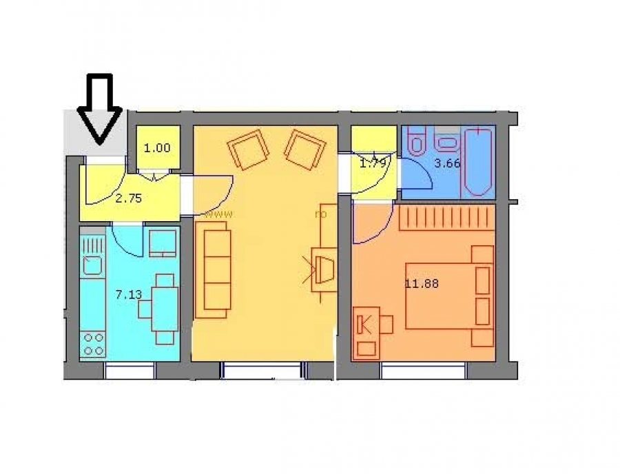2 camere de inchiriat Cantemir