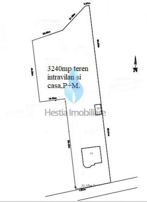 3240mp teren intravilan si casa, Barnova-Iasi.