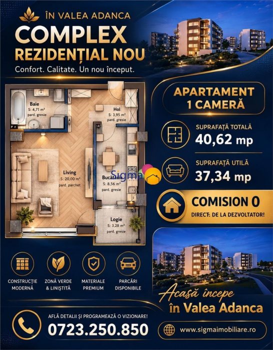 UN NOU PROIECT REZIDENTIAL AP 1 CAMERA 