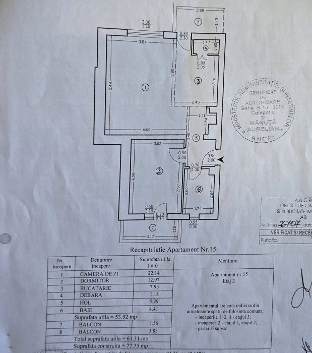 2 camere decomandat Metalurgiei 
