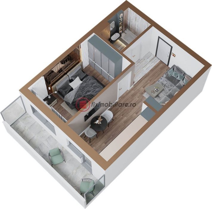 Apartament nou de 2 camere in Copou 50mp