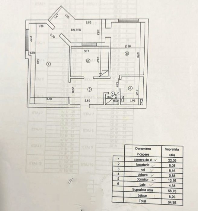 2 camere decomandat - bloc 2002