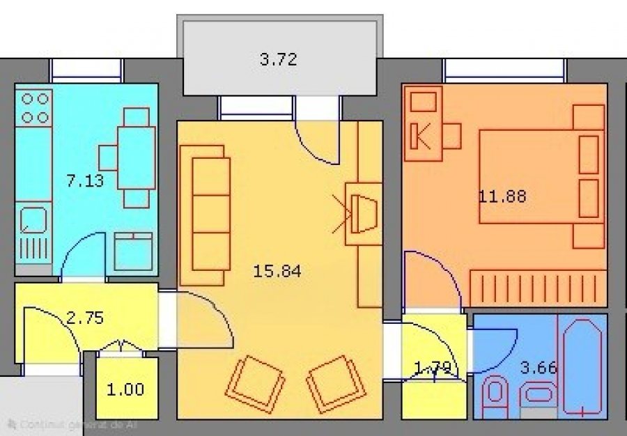Apartament Cantemir 2 camere
