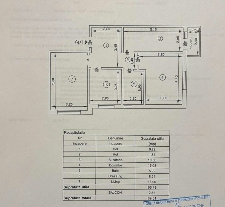 Apartament 3 camere Galata 