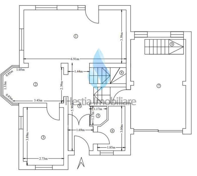 Vila individuala,P+E, Bucium-zona Post Control.