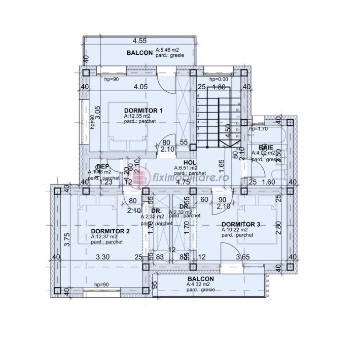 Casă individuală parter și etaj, 5 camere, 140mp, Păun