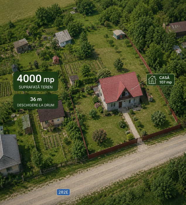 Casa noua, intr-un cadru natural deosebit la 50km de Iasi