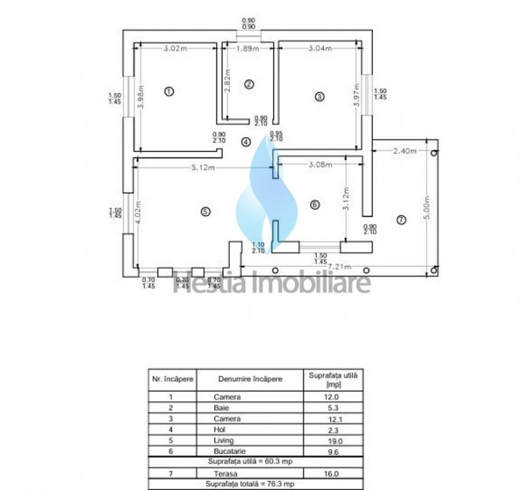 Casa noua, trei camere, Visan-Barnova.