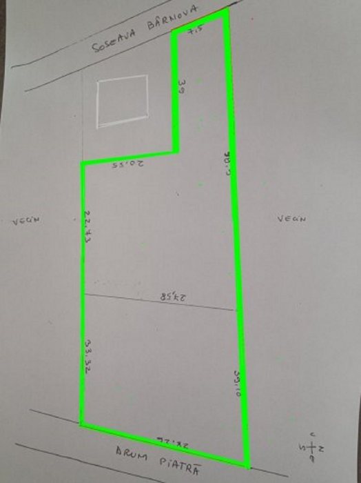 Teren intravilan de 2.000 m2 in zona Bucium - Iasi