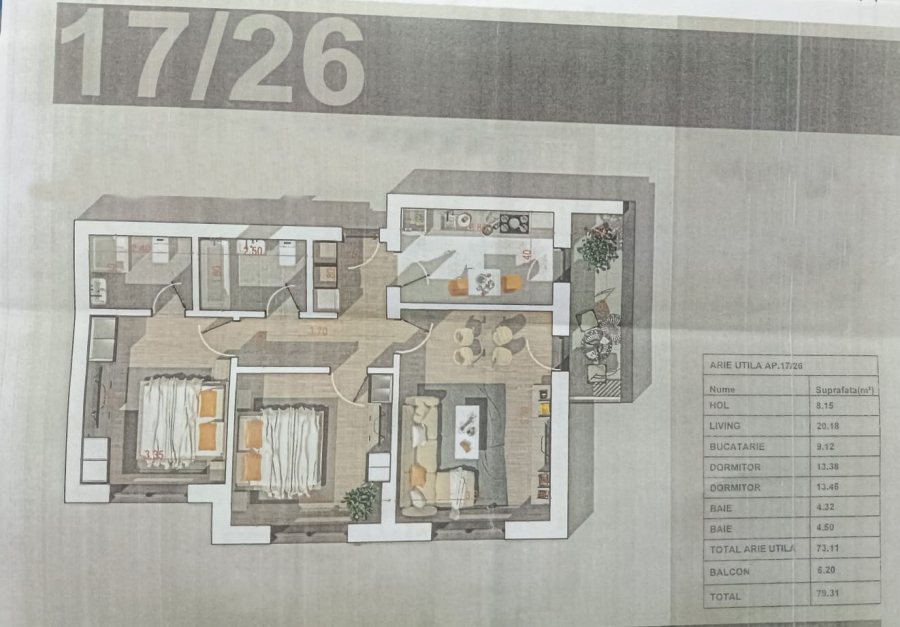 Apartament 3 camere|Mutare imediata|2 locuri de parcare subterane