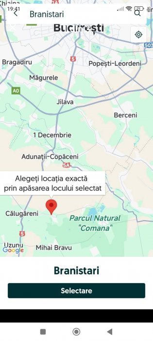 De vânzare urgent Casă Ilfov,Călugăreni,1500 mp (37.000 euro) și teren extravilan (1,3 euro/ mp), ca
